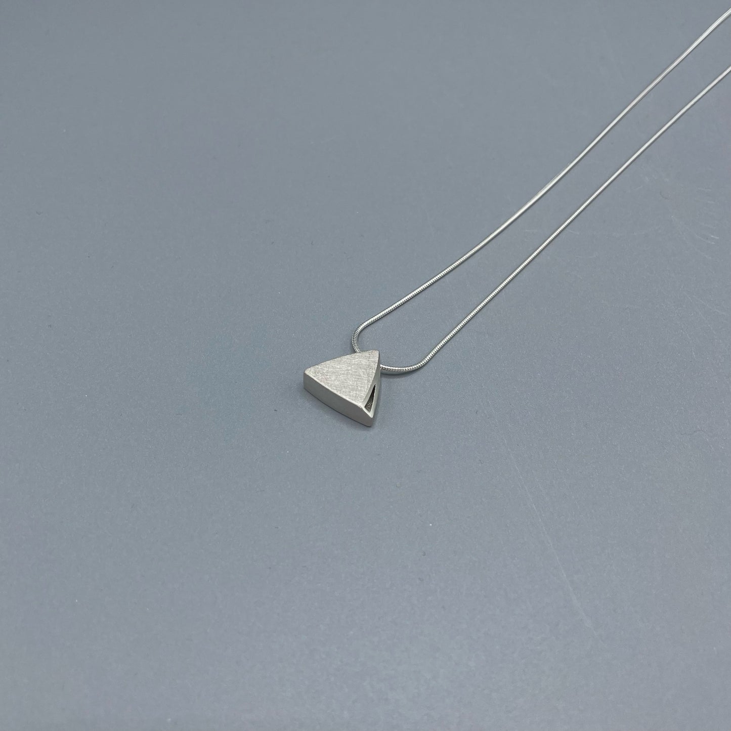 Sheng Zhang 'Curved Curves' Triangle Pendant