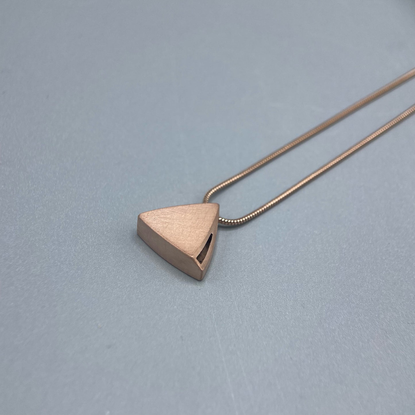 Sheng Zhang 'Curved Curves' Triangle Pendant