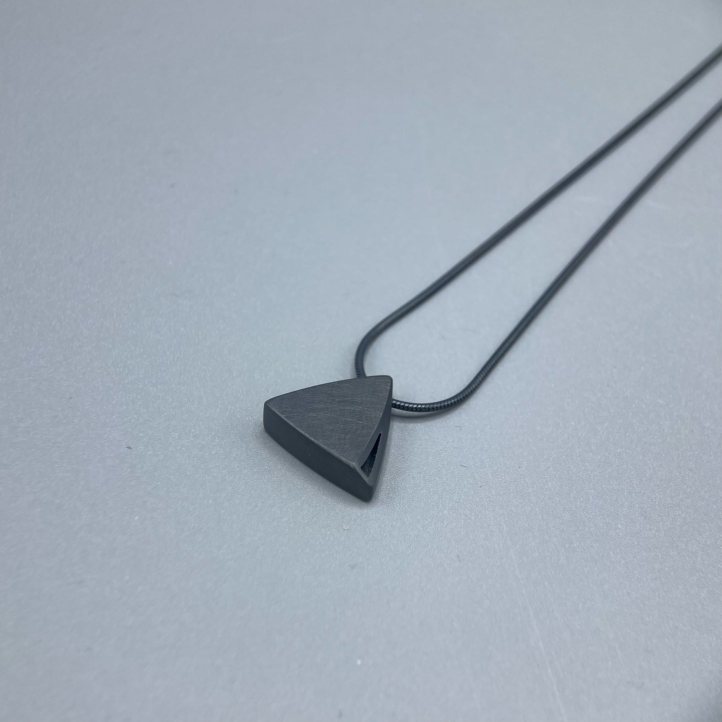 Sheng Zhang 'Curved Curves' Triangle Pendant