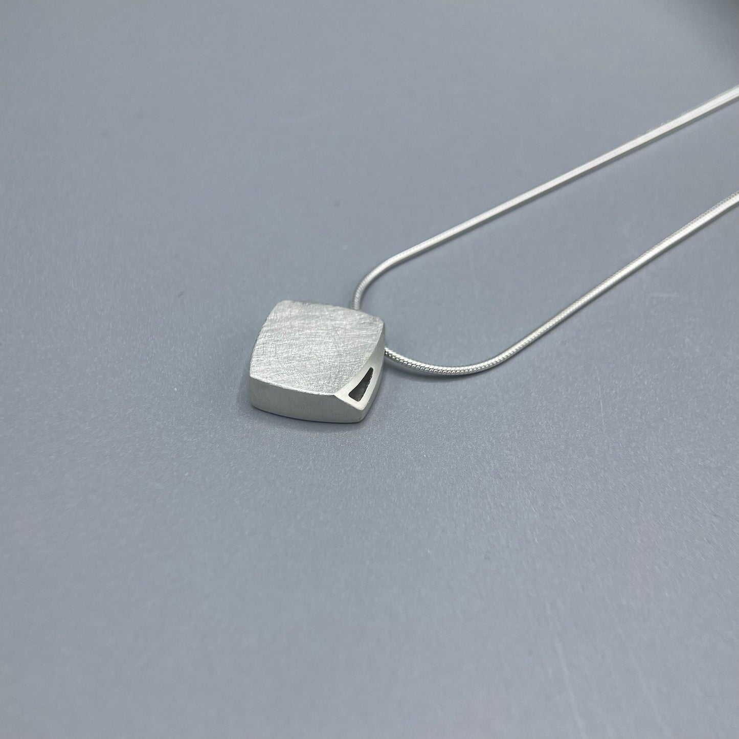 Sheng Zhang 'Curved Curves' Square Pendant