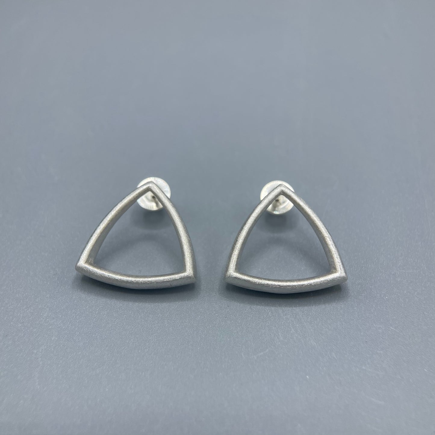 Sheng Zhang 'Curved Curves' Framed Triangle Earrings