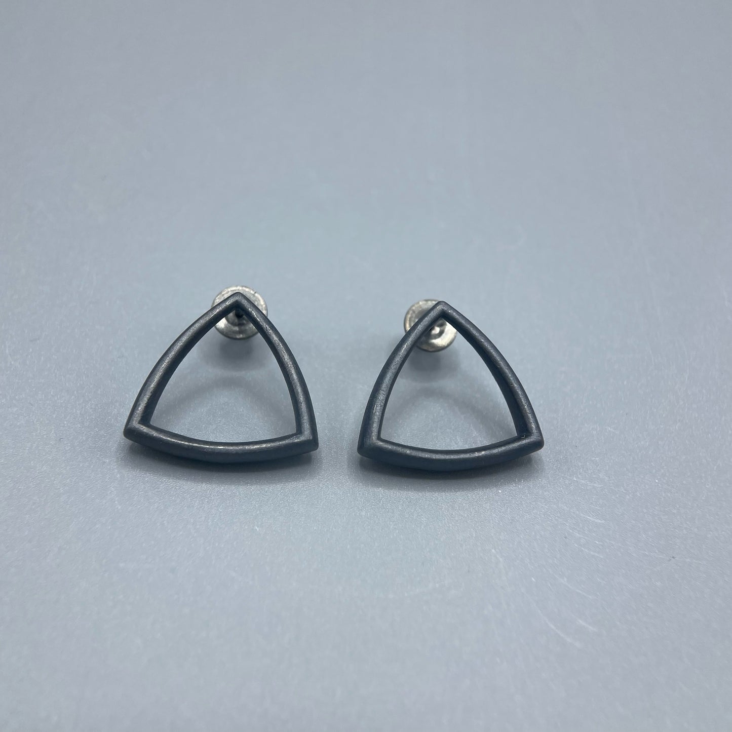 Sheng Zhang 'Curved Curves' Framed Triangle Earrings