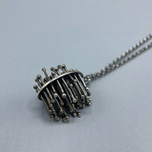 Emma McGilchrist Large Oxidised Moss Pendant