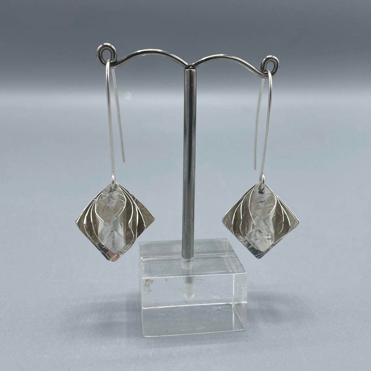 Zoe Watts Silver Page Curl Earrings