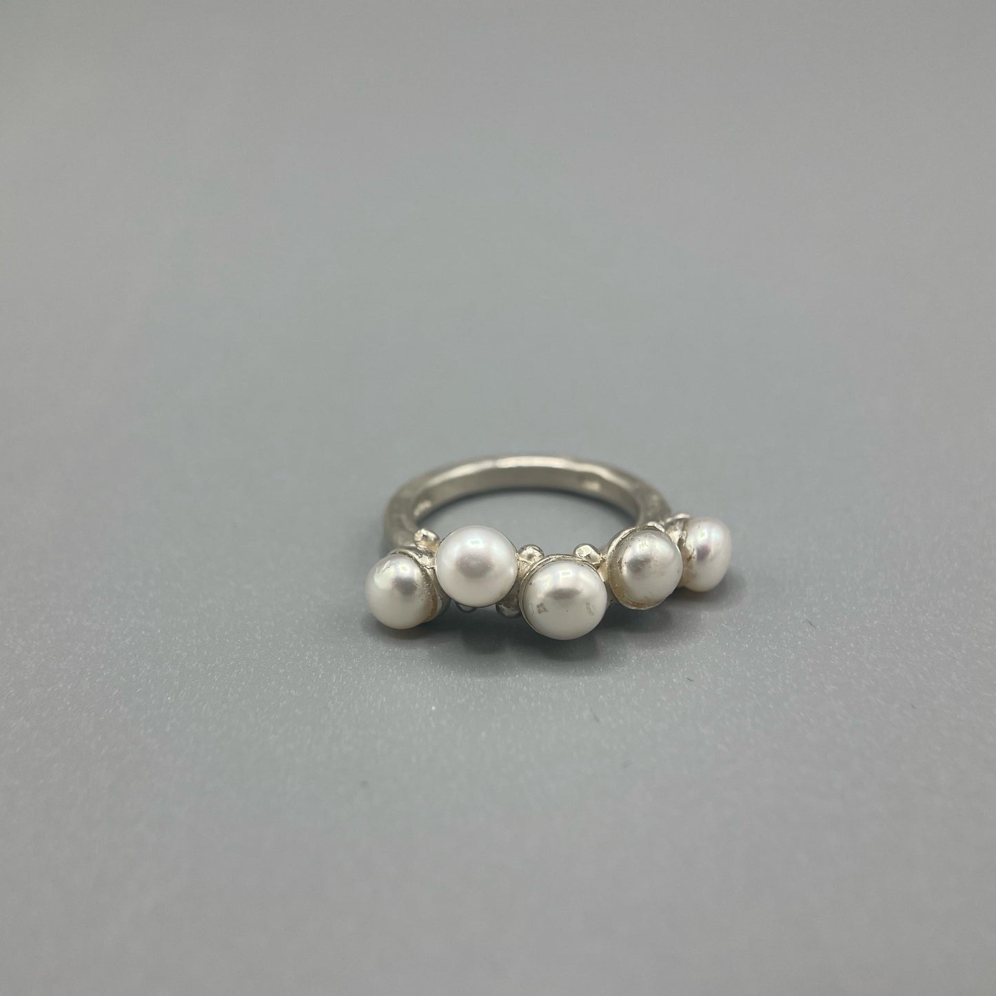 Susi Hines Silver Pearl Ring