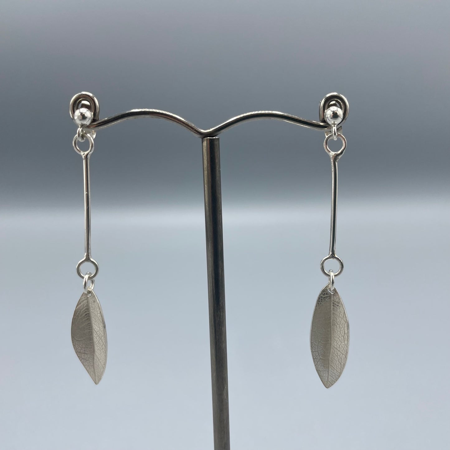 Cari-Jane Hakes Long Leaf Dangle Earrings