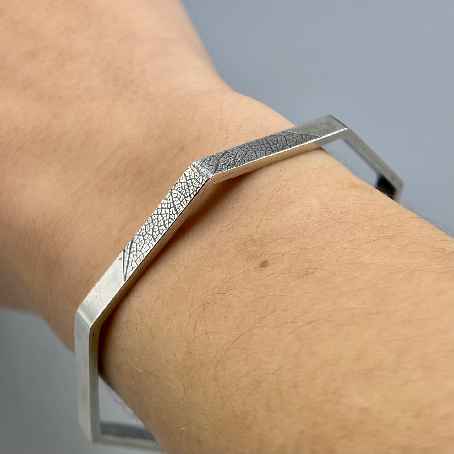 Cari-Jane Hakes Silver Octagonal Bangle