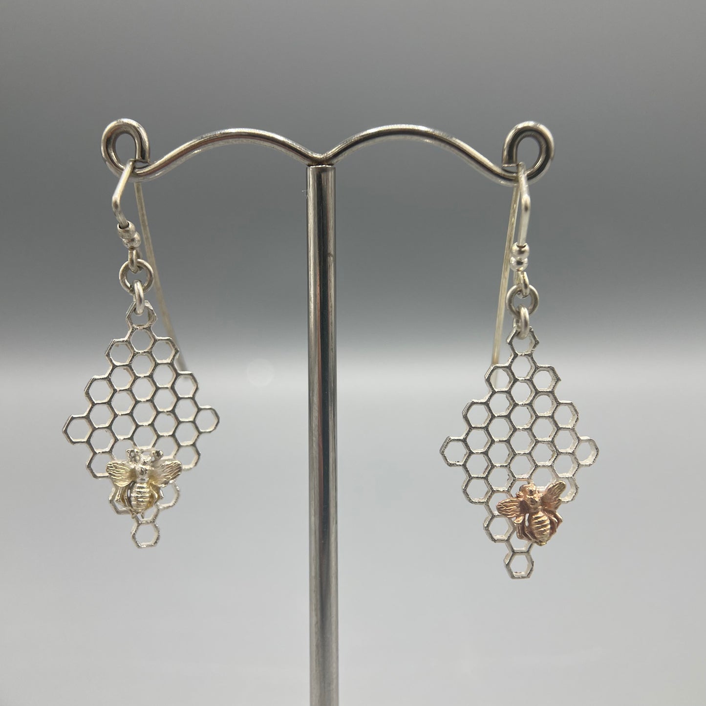 Tim Blades Honeycomb Drop Earrings