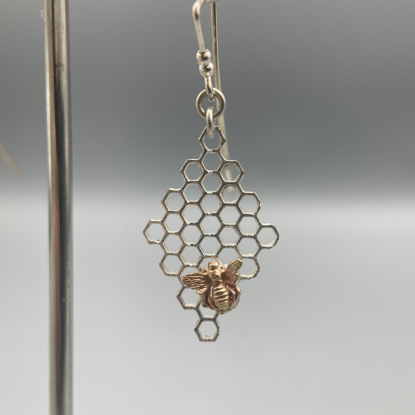 Tim Blades Honeycomb Drop Earrings