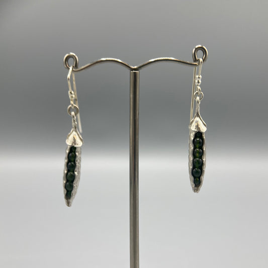 Tim Blades Pea Pod Drop Earrings