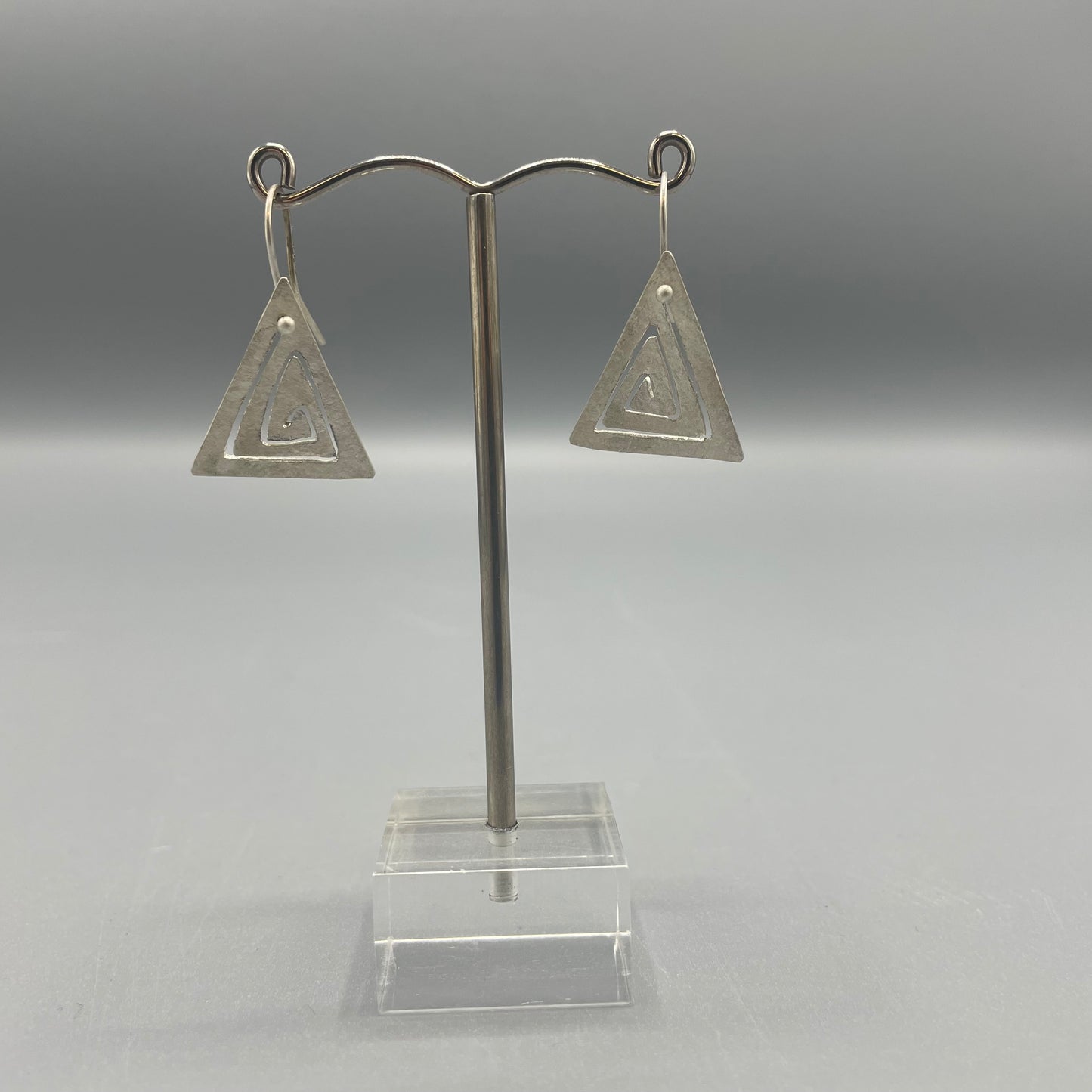 Anthony Feiler Silver saw-pierced earrings