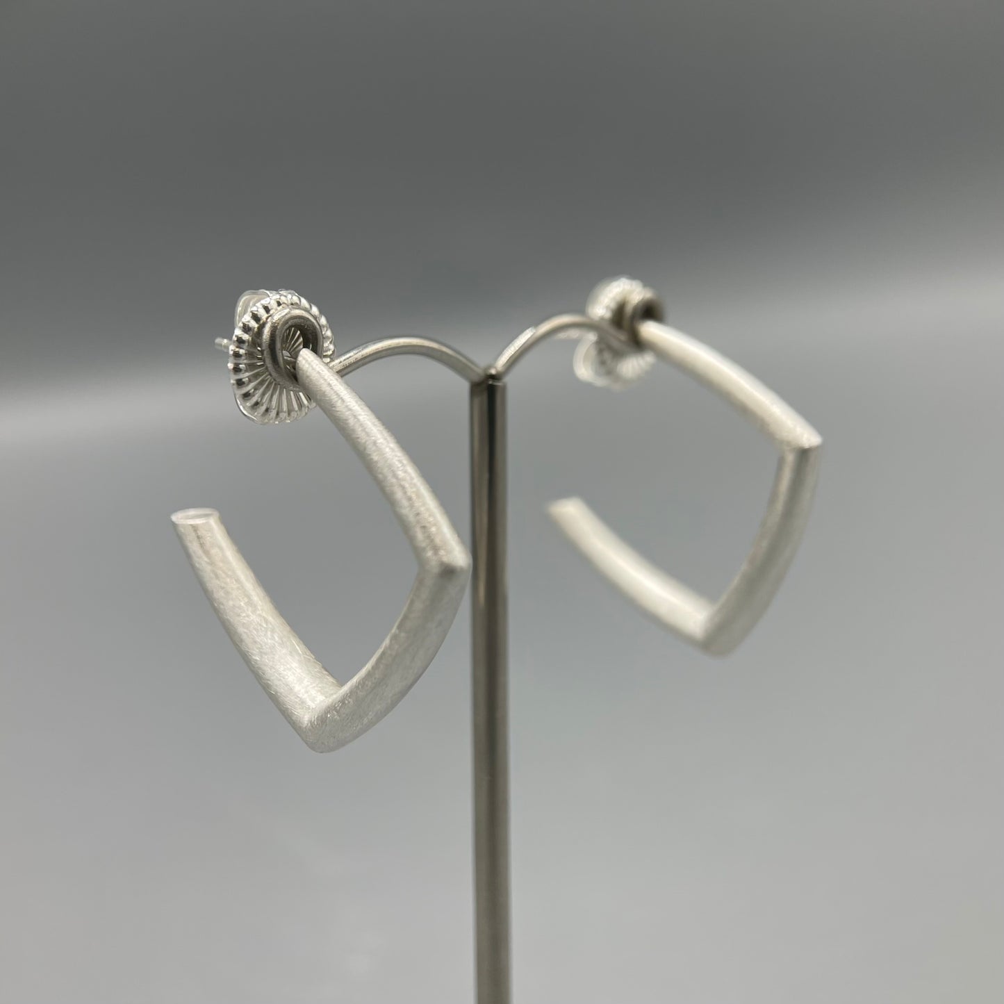 Sheng Zhang 'Curved Curves' Rhombus Hoop Earrings