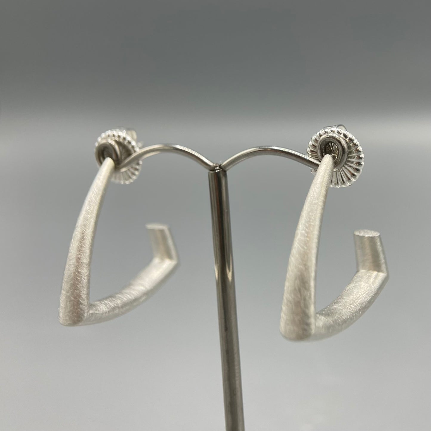 Sheng Zhang 'Curved Curves' Triangle Hoop Earrings