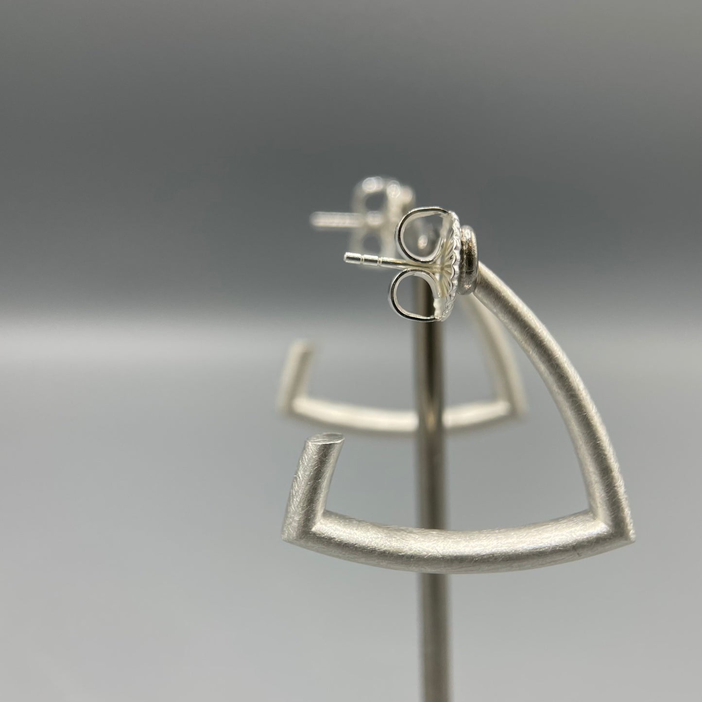 Sheng Zhang 'Curved Curves' Triangle Hoop Earrings