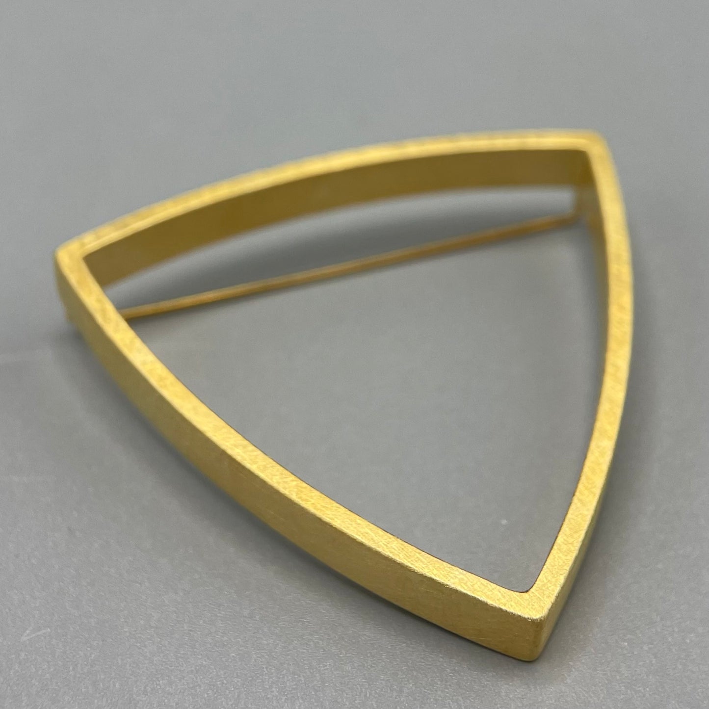 Sheng Zhang 'Curved Curves' Triangle Brooch