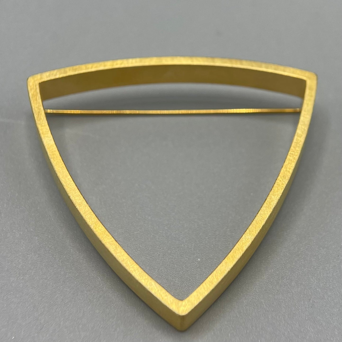 Sheng Zhang 'Curved Curves' Triangle Brooch