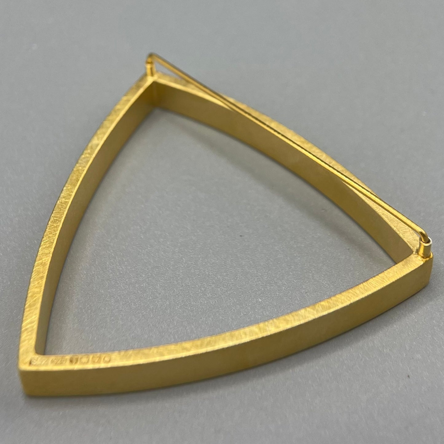 Sheng Zhang 'Curved Curves' Triangle Brooch