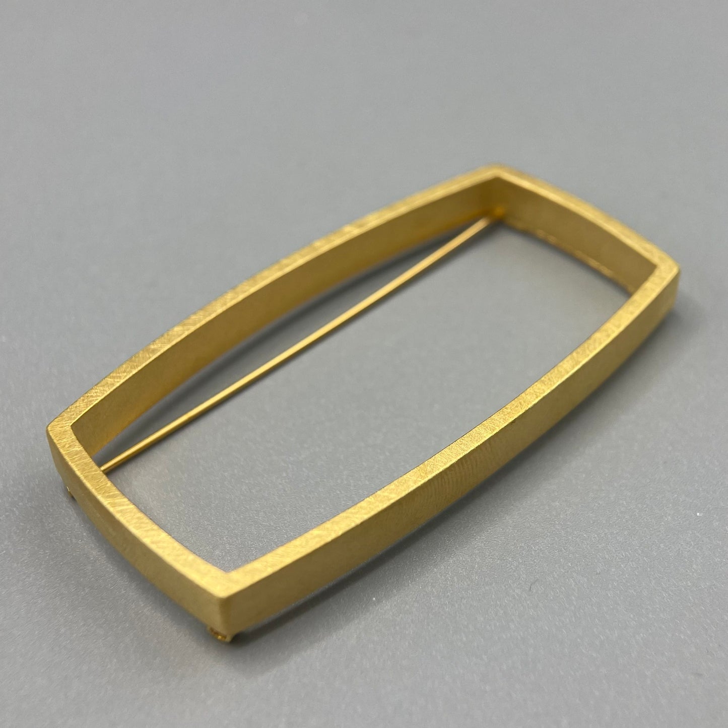 Sheng Zhang 'Curved Curves' Rectangle Brooch