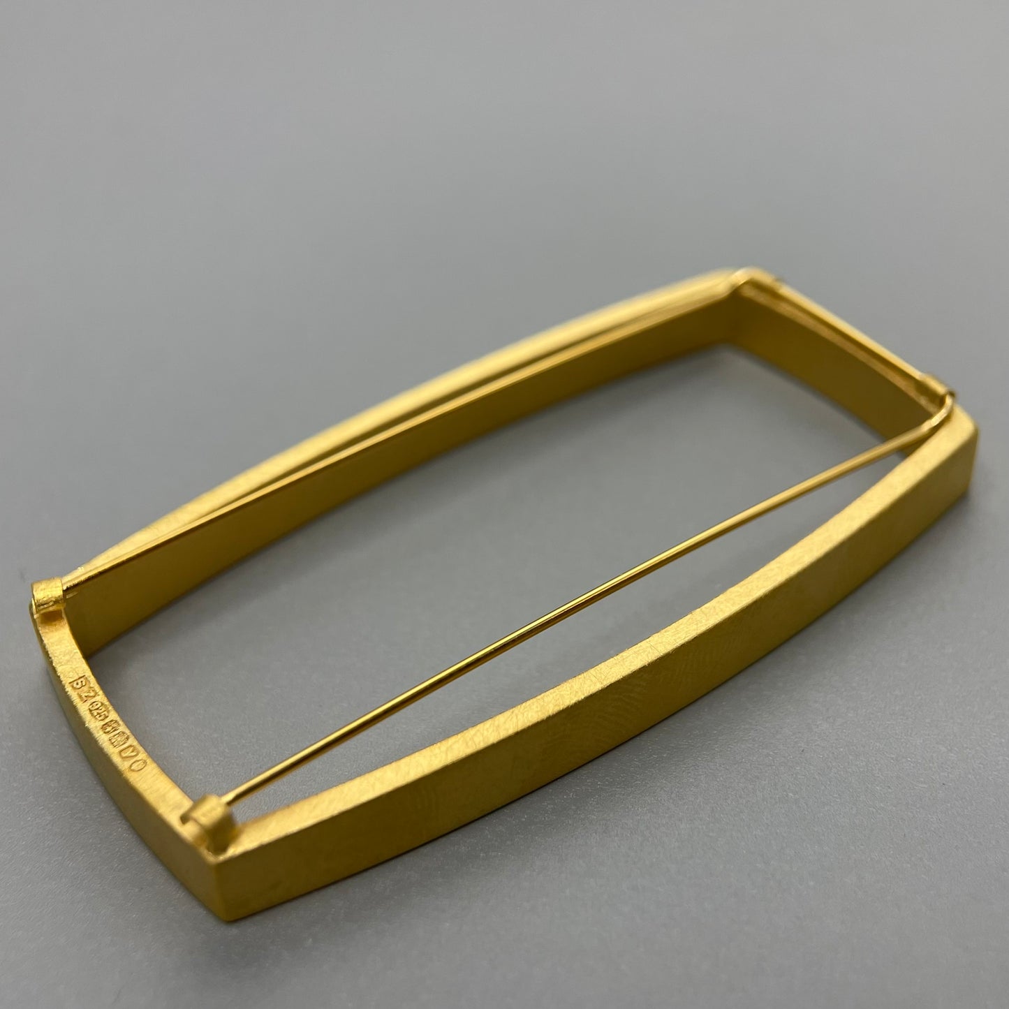 Sheng Zhang 'Curved Curves' Rectangle Brooch