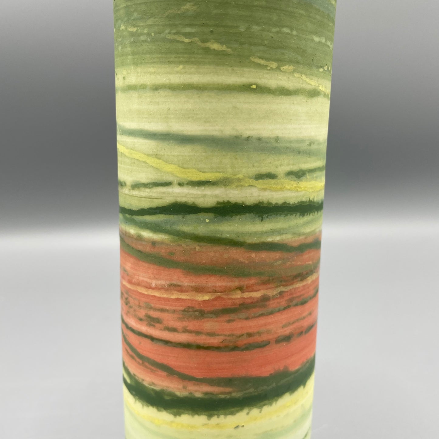 Alison Graham Medium Slim Vase - Greens