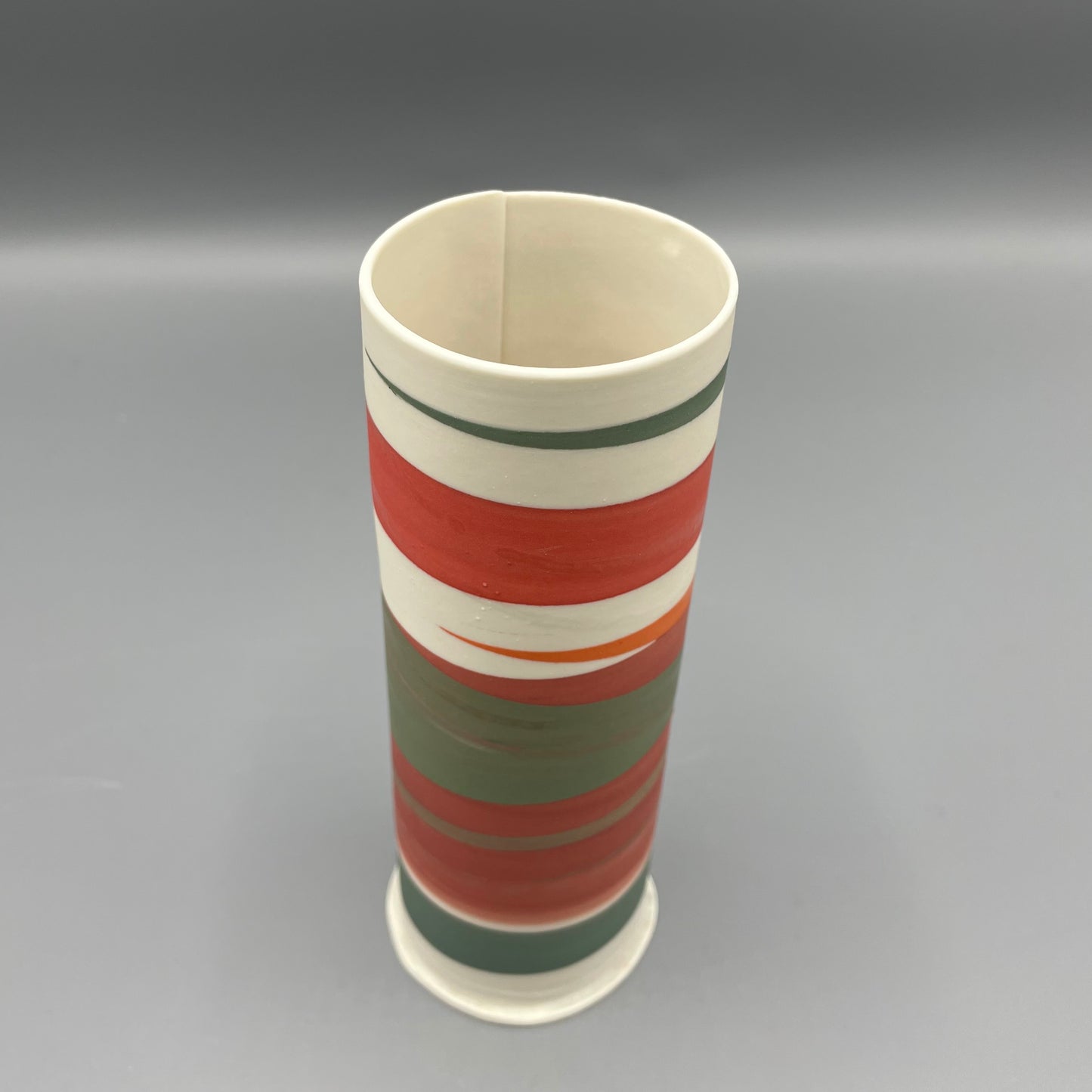 Alison Graham Medium Slim Vase - Reds