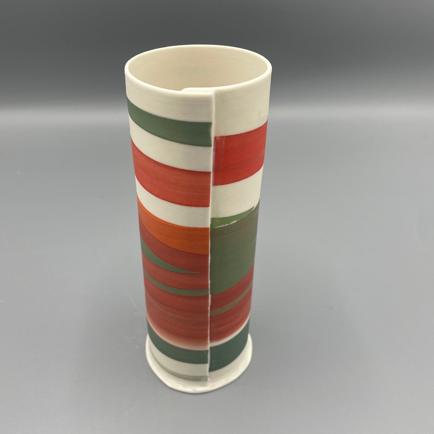 Alison Graham Medium Slim Vase - Reds