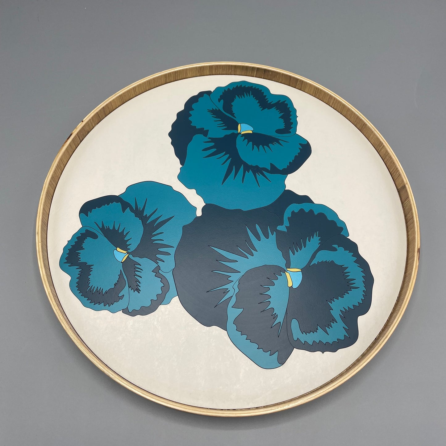 Lucy Turner Formica Marquetry Pansy Tray