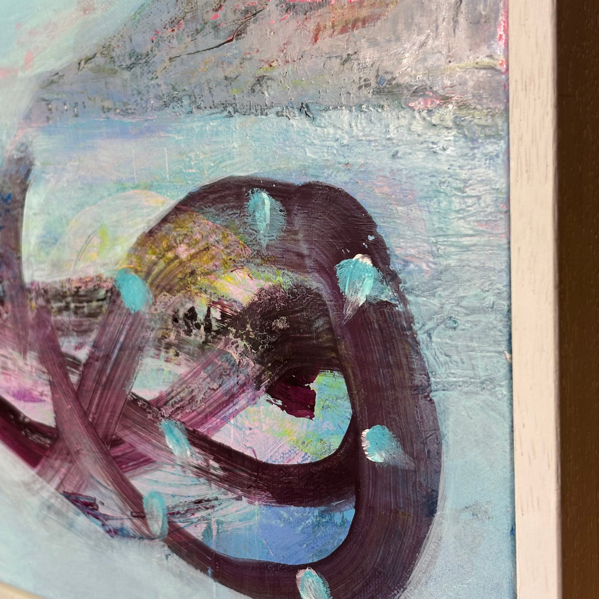 Niamh Collins – On the Beach 34 × 34cm (Framed)