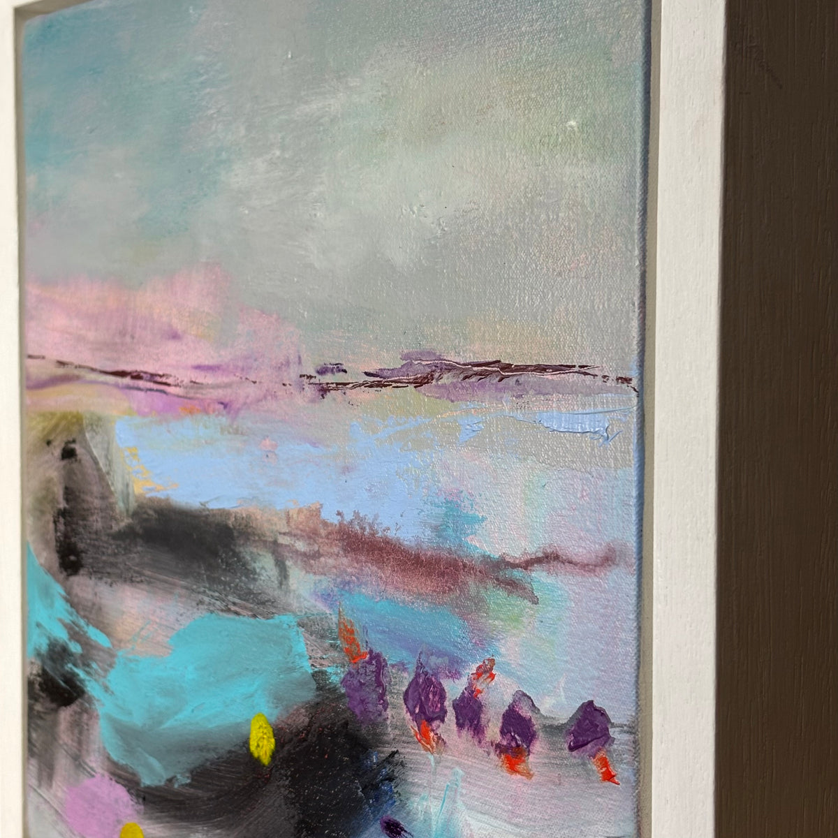 Niamh Collins – Distant Lights 35 × 35cm (Framed)