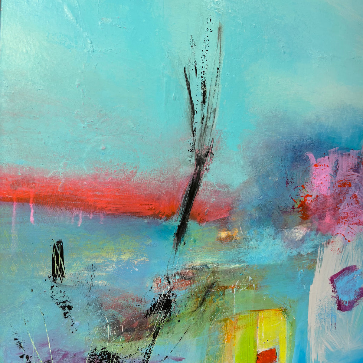 Niamh Collins – Summer Tree 60 × 60cm (Unframed)