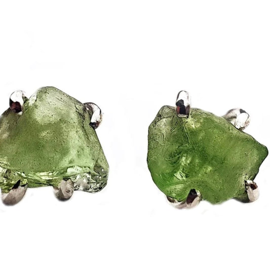 Caroline Stokesberry-Lee Raw Peridot Earrings