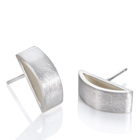 Emma Farquharson Large Curved Silver Studs