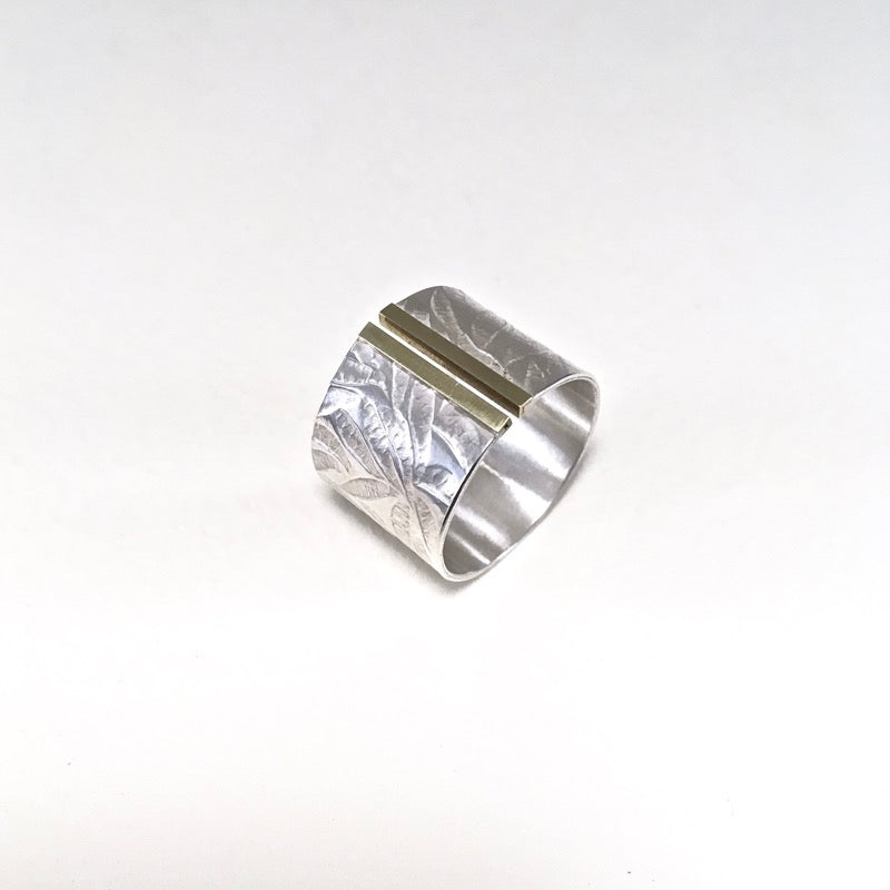 Papermetal Silver 'Cigar Band' Ring