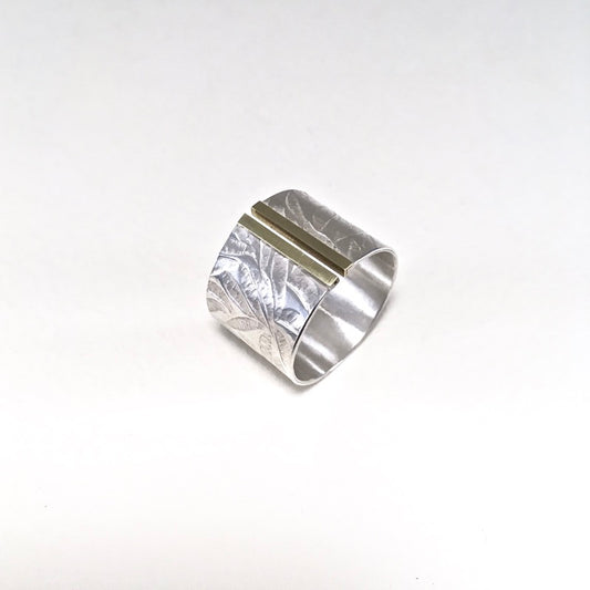 Papermetal Silver 'Cigar Band' Ring