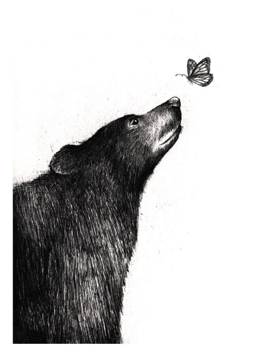 Esther Connon - Bear and Butterfly Print