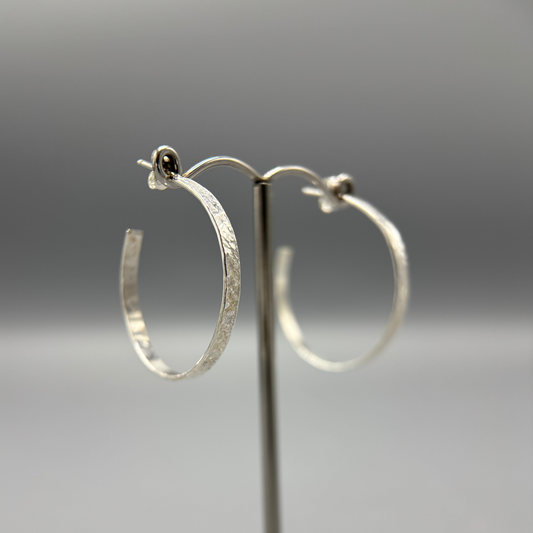 Silver Hoop Earrings Workshop