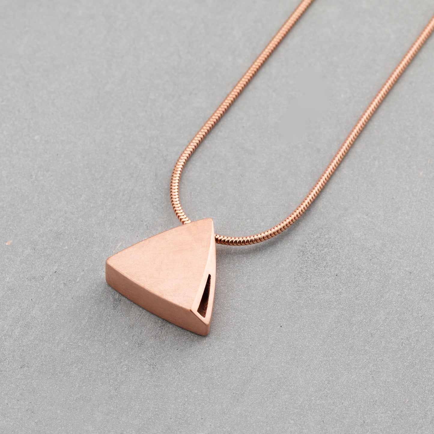 Sheng Zhang 'Curved Curves' Triangle Pendant